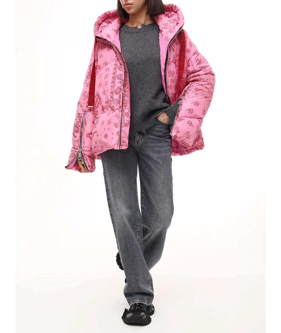 KHRISJOY Розовый полиэстеровый пуховик, фото 2