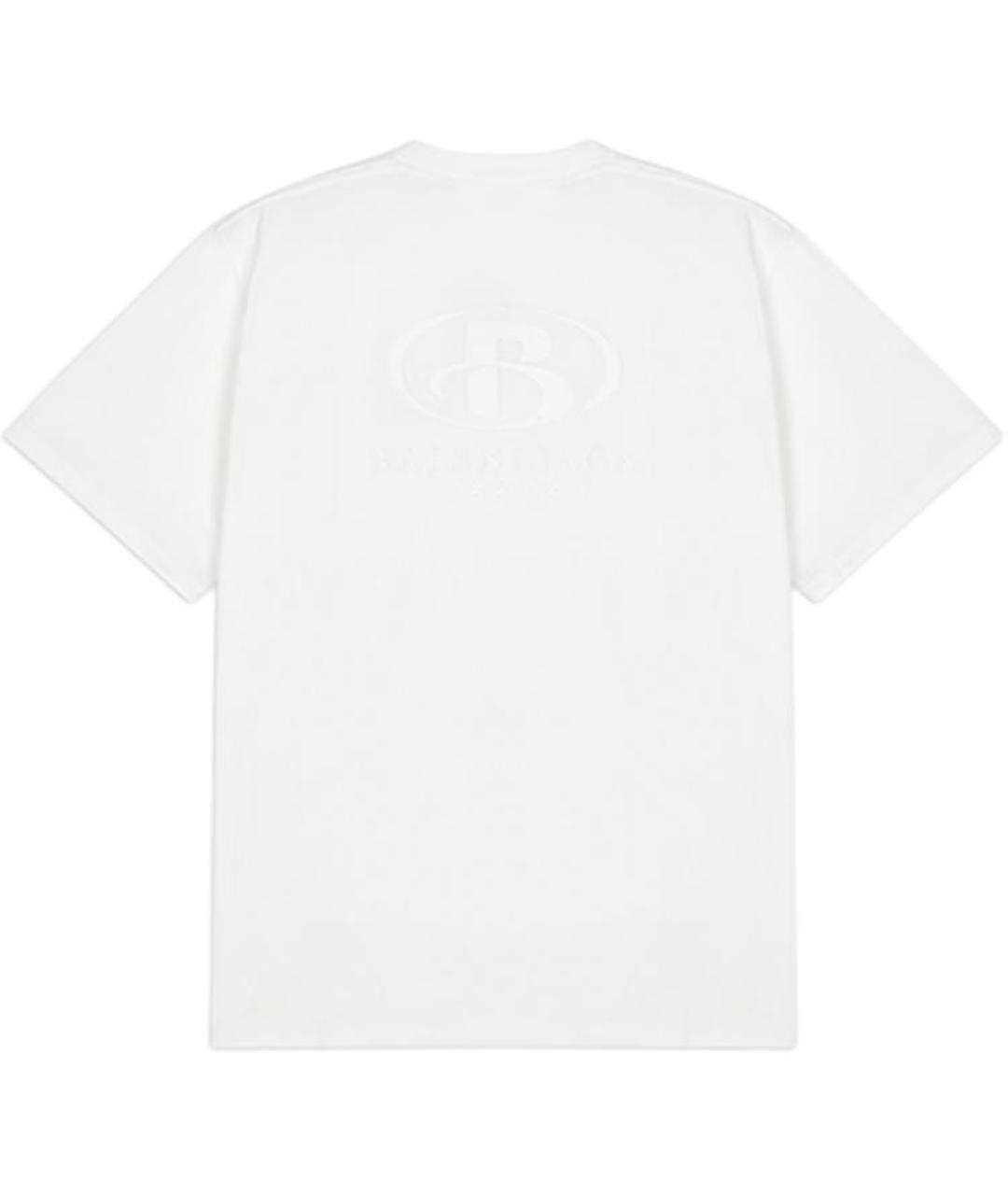 BALENCIAGA Белая хлопковая футболка, фото 2