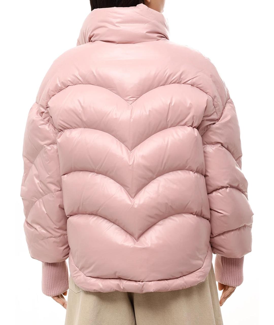 KHRISJOY Розовый полиамидовый пуховик, фото 3