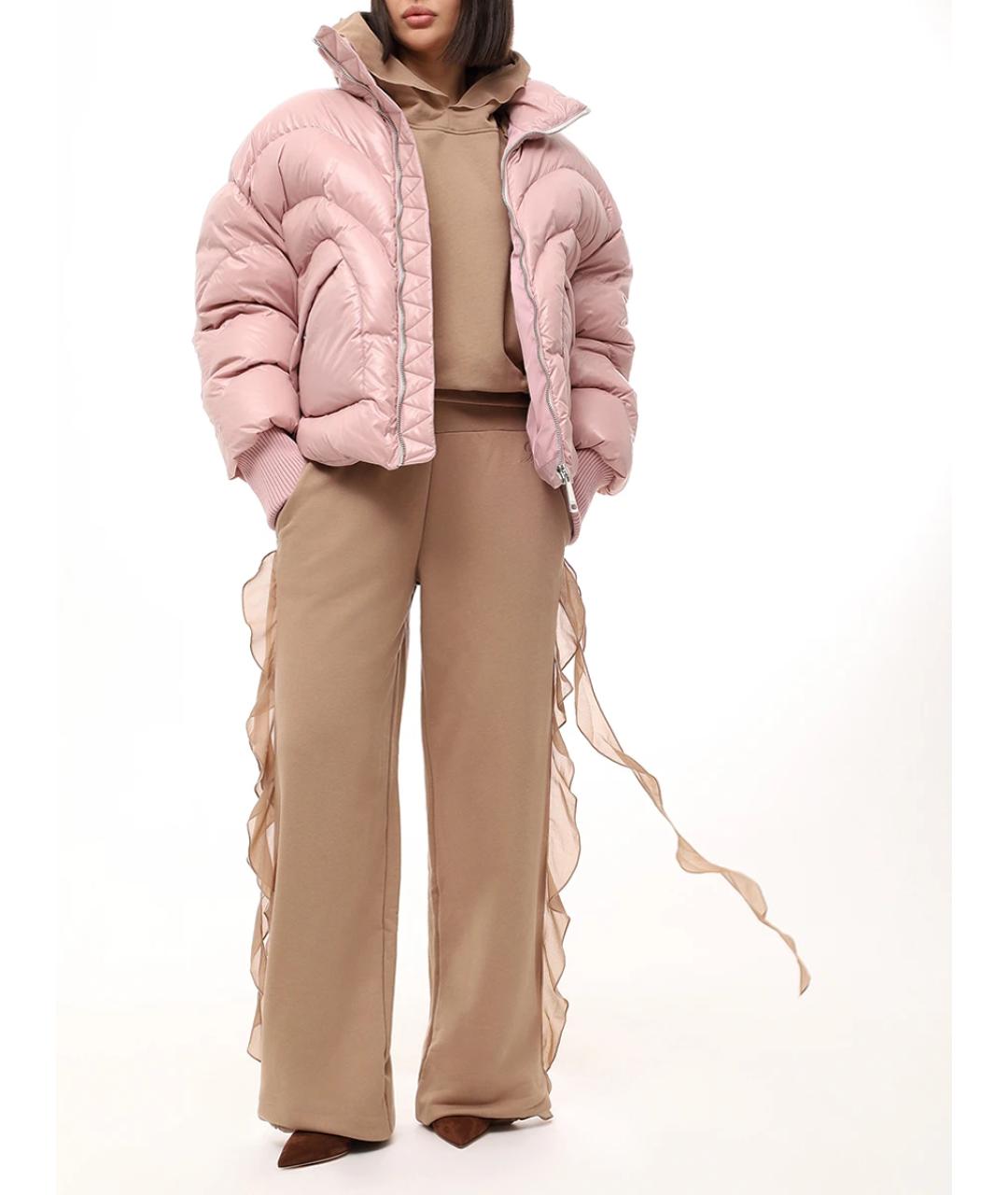 KHRISJOY Розовый полиамидовый пуховик, фото 2