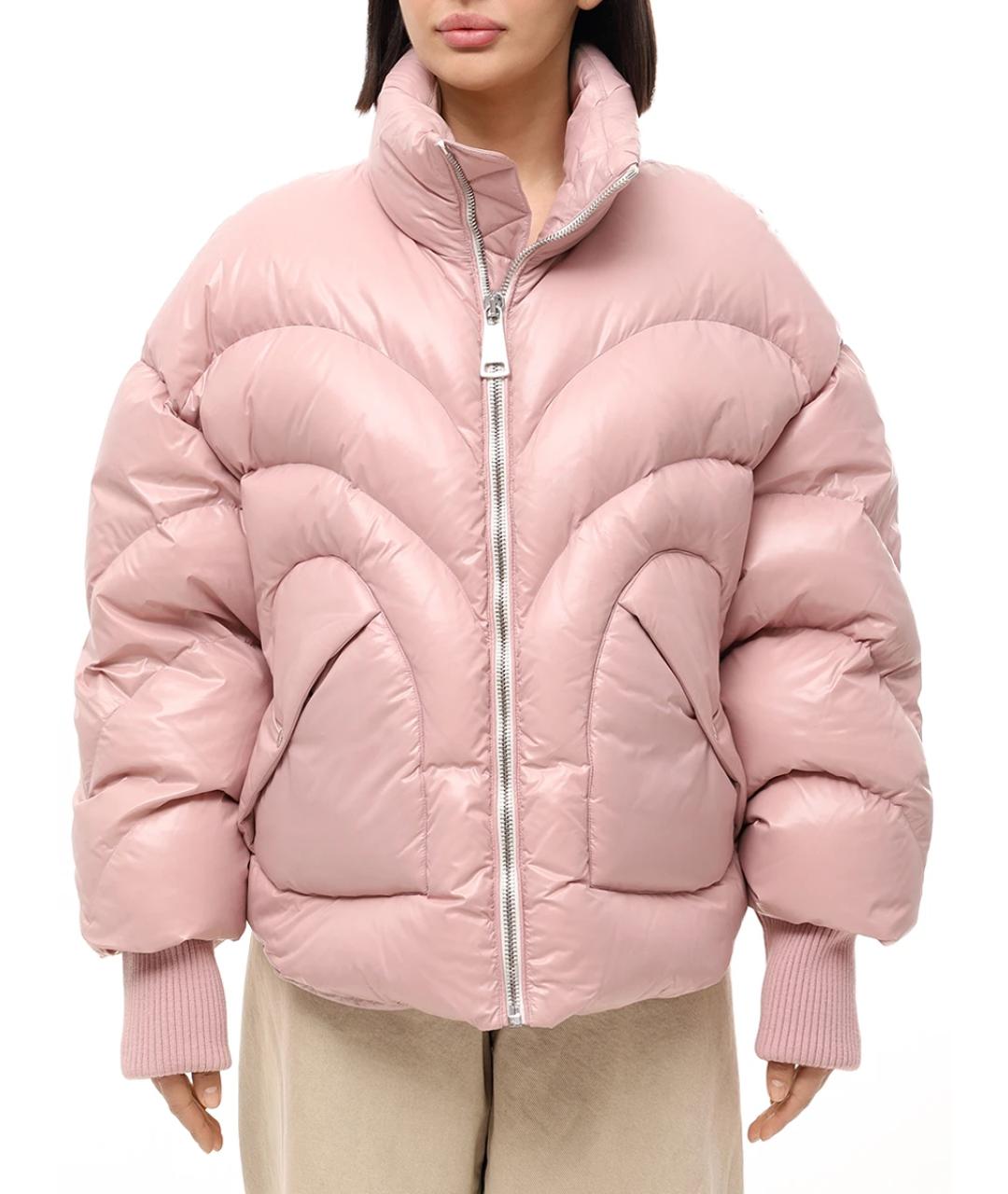 KHRISJOY Розовый полиамидовый пуховик, фото 4