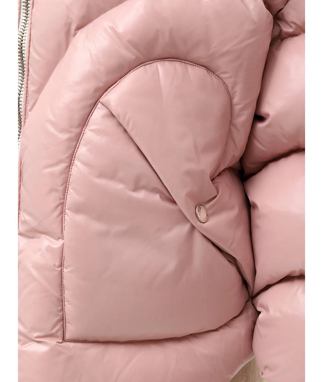 KHRISJOY Розовый полиамидовый пуховик, фото 5