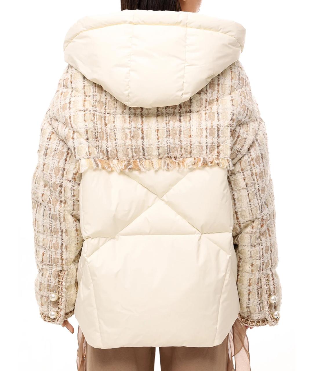KHRISJOY Бежевый полиэстеровый пуховик, фото 3