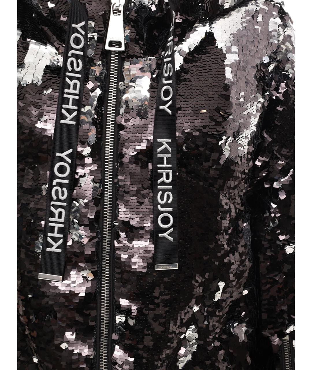 KHRISJOY Черный полиэстеровый пуховик, фото 5