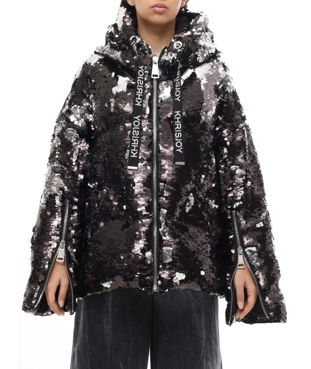 KHRISJOY Черный полиэстеровый пуховик, фото 4