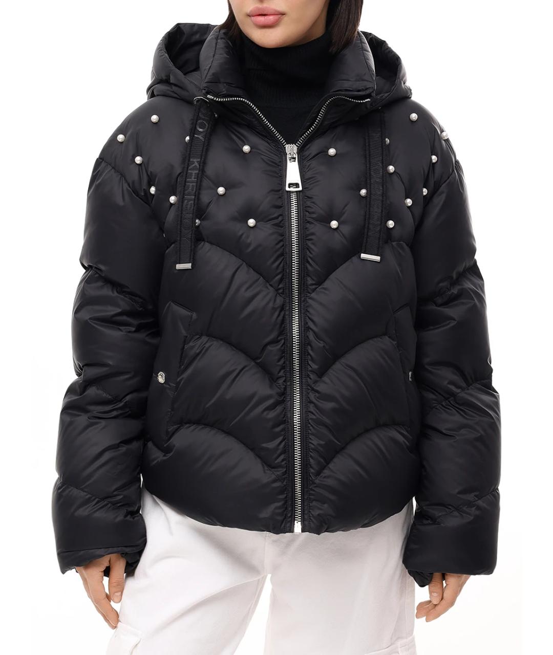 KHRISJOY Черный полиэстеровый пуховик, фото 4