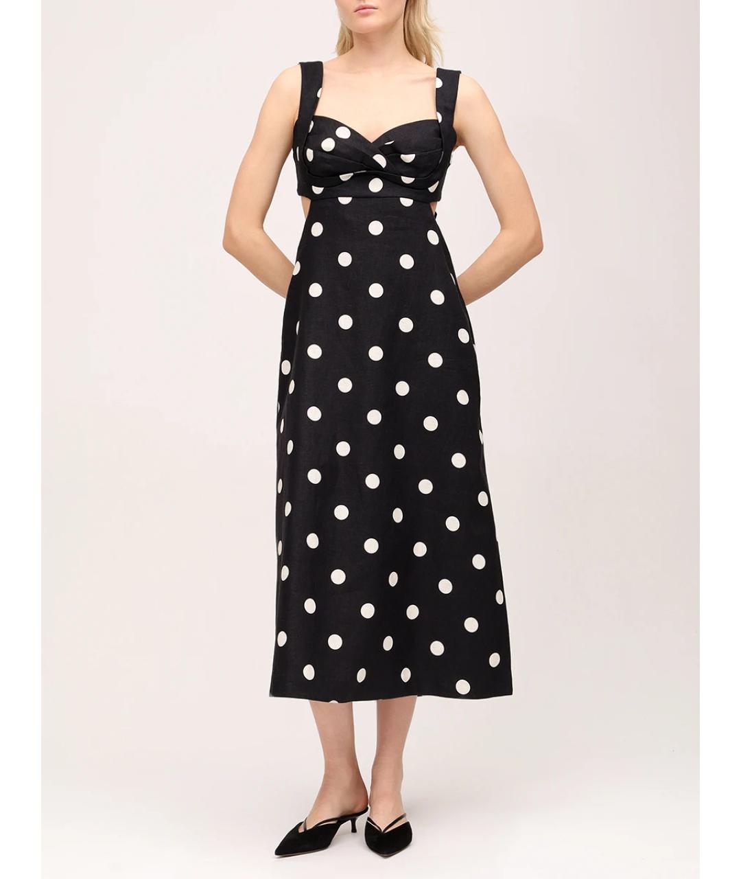 ZIMMERMANN Черный льняной сарафан, фото 2