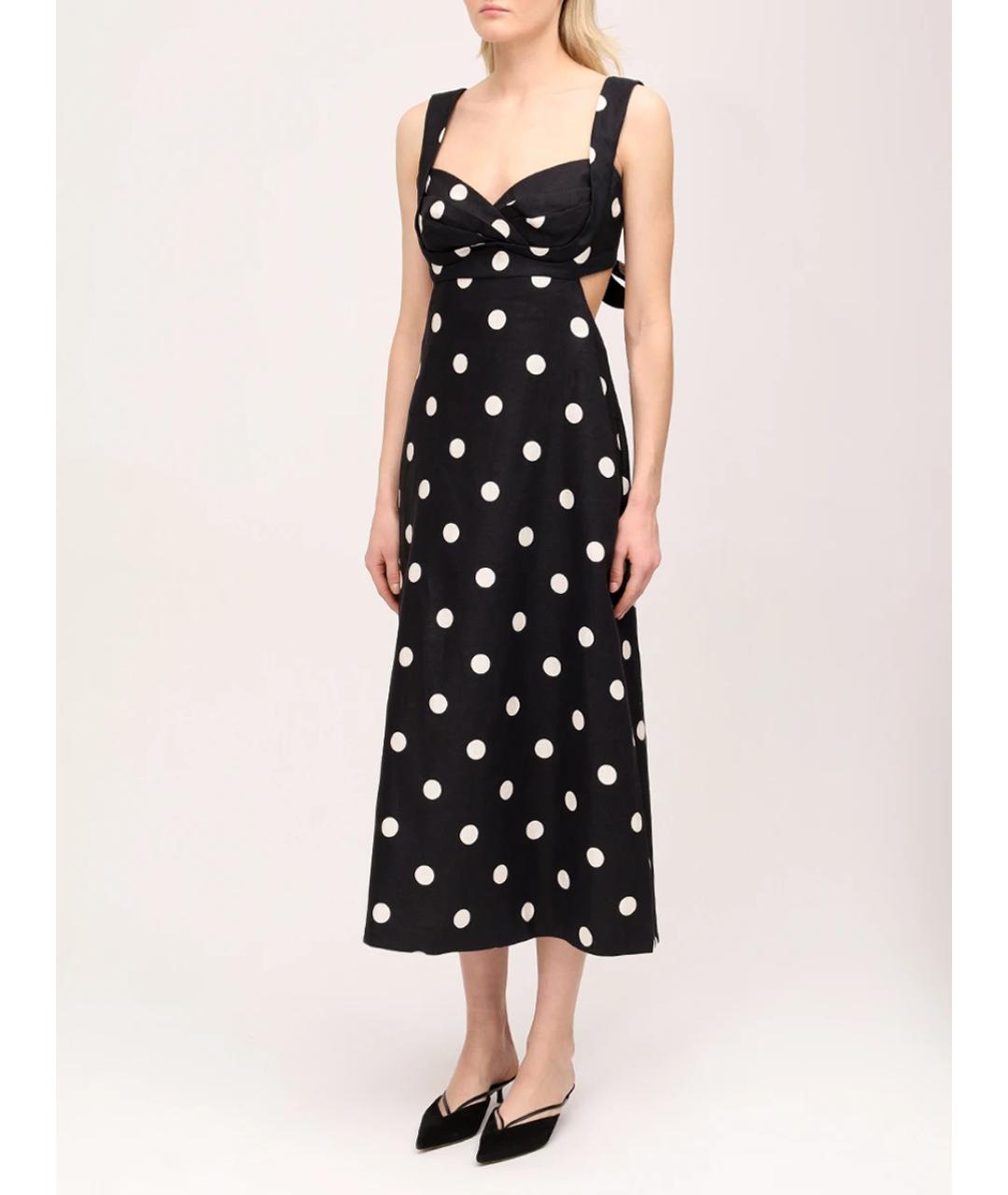 ZIMMERMANN Черный льняной сарафан, фото 4