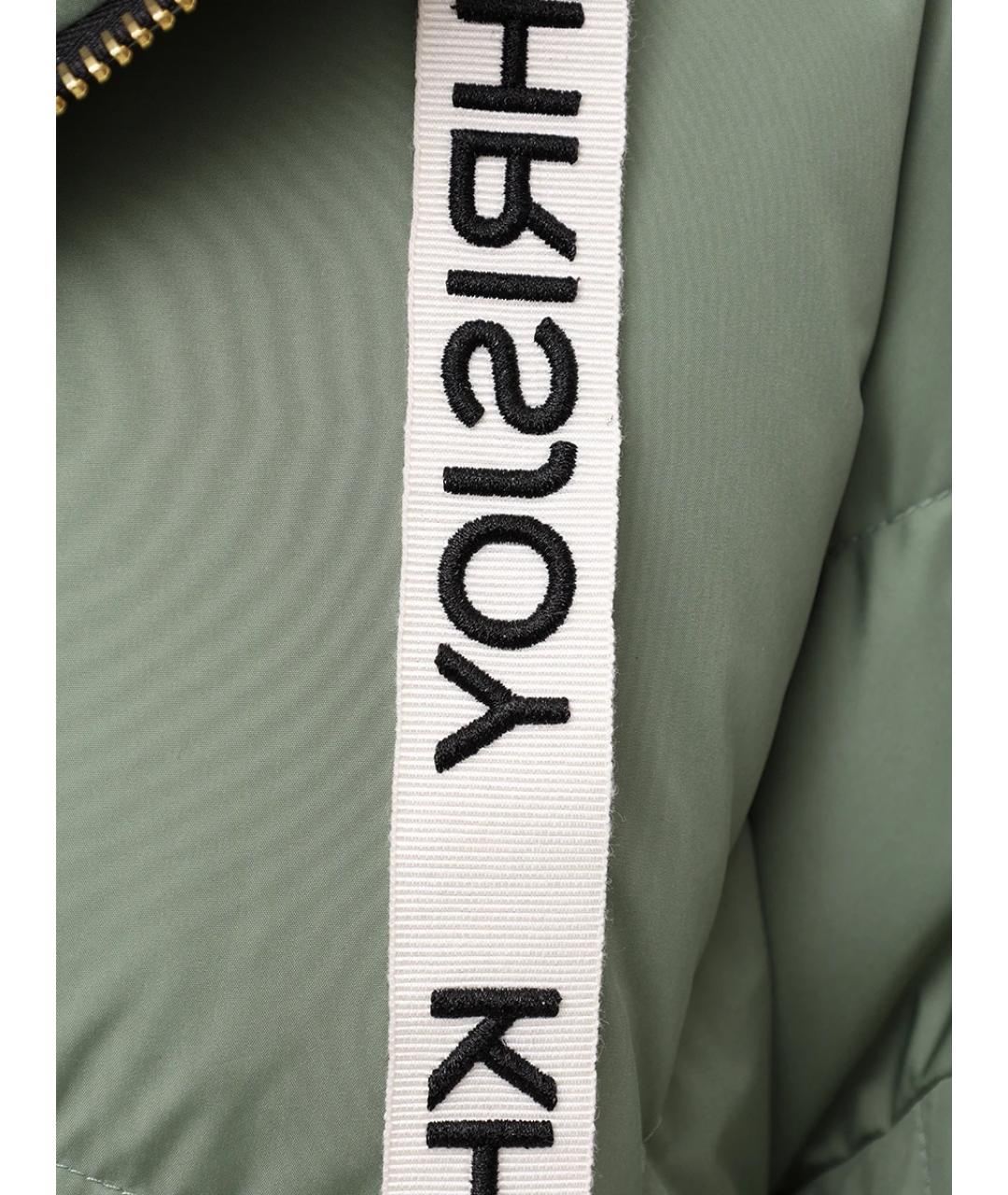 KHRISJOY Зеленый полиэстеровый пуховик, фото 6