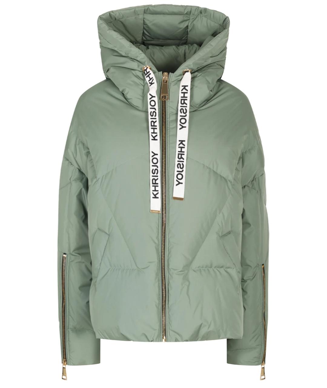 KHRISJOY Зеленый полиэстеровый пуховик, фото 1