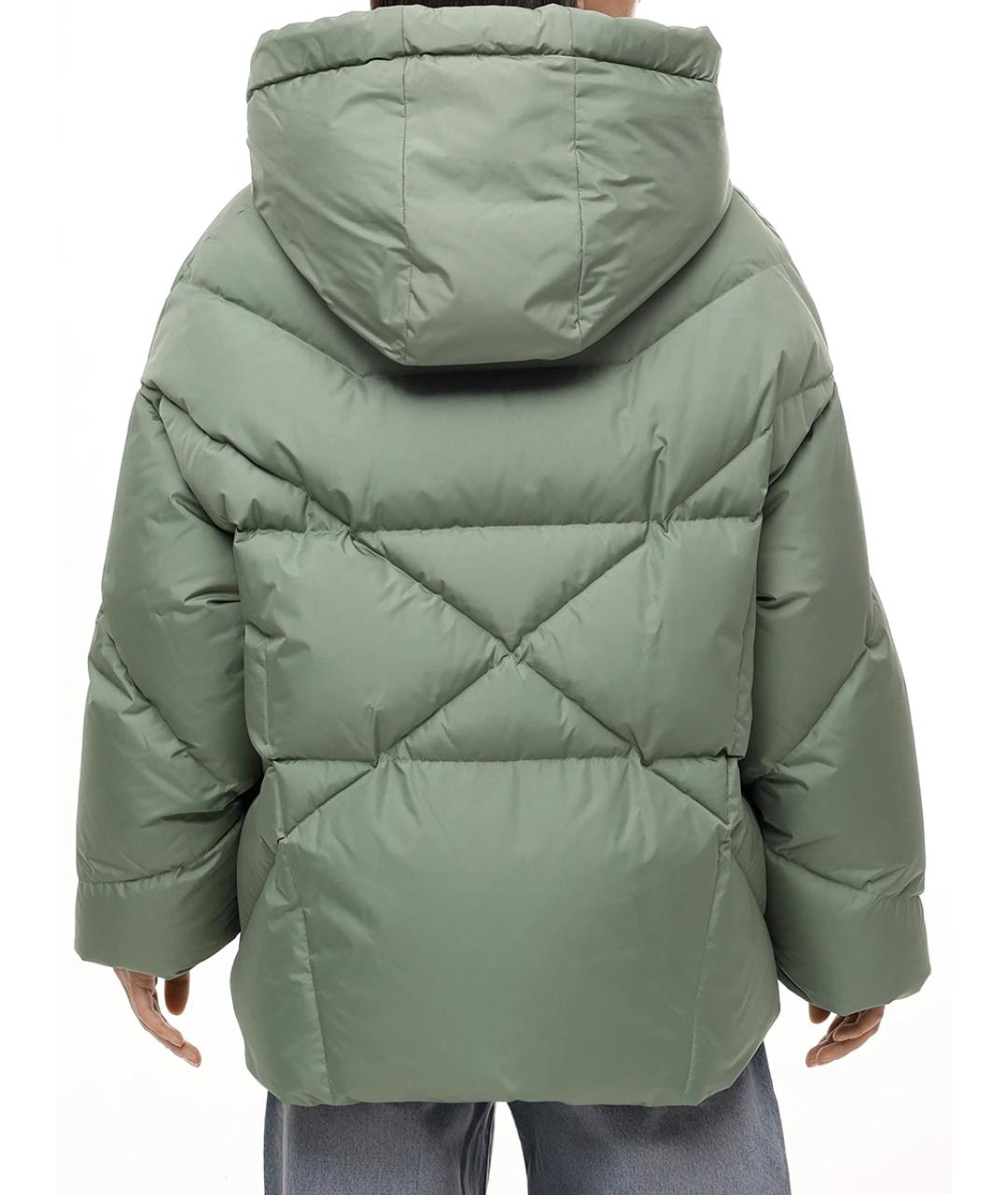 KHRISJOY Зеленый полиэстеровый пуховик, фото 3