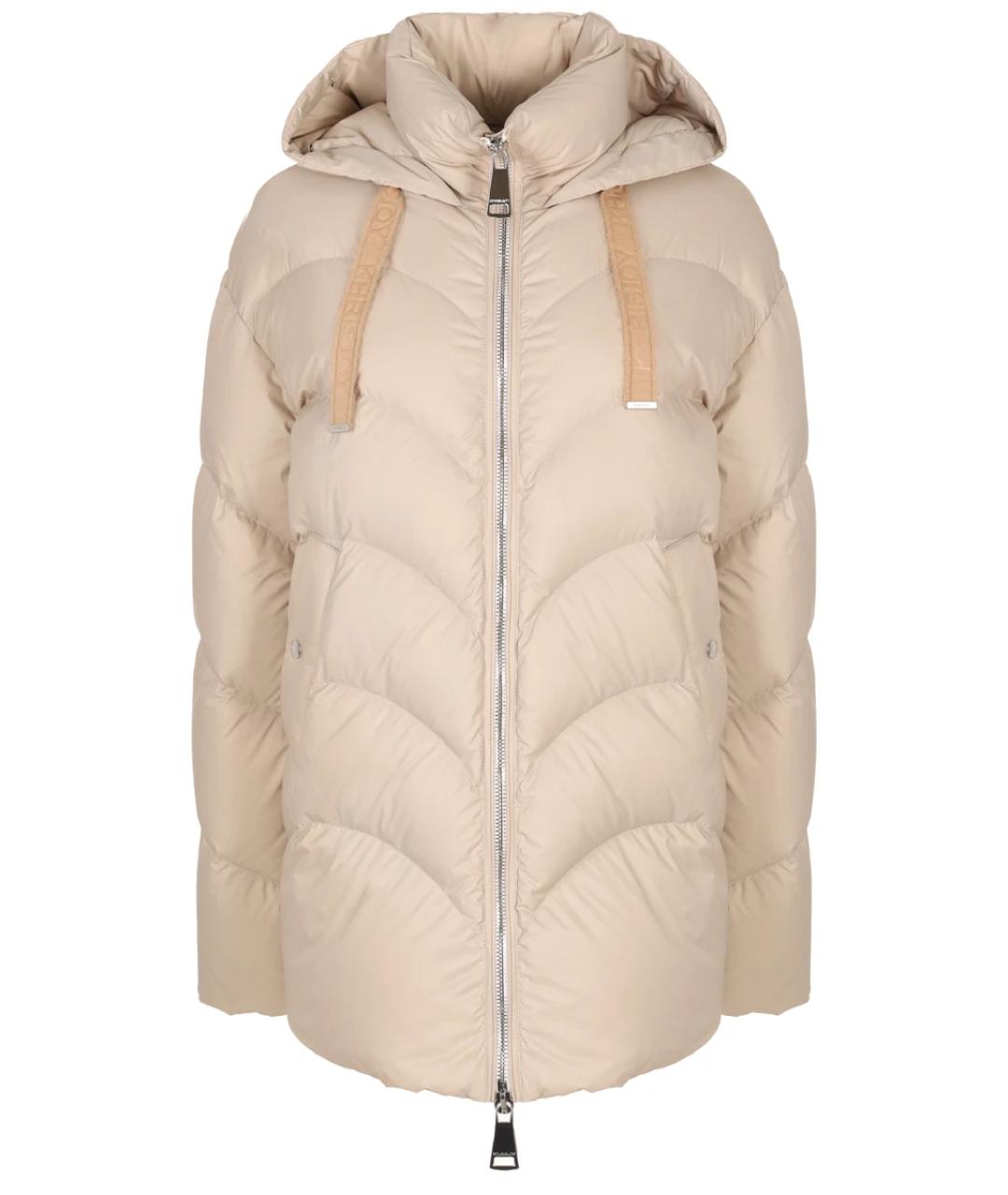 KHRISJOY Бежевый полиамидовый пуховик, фото 1