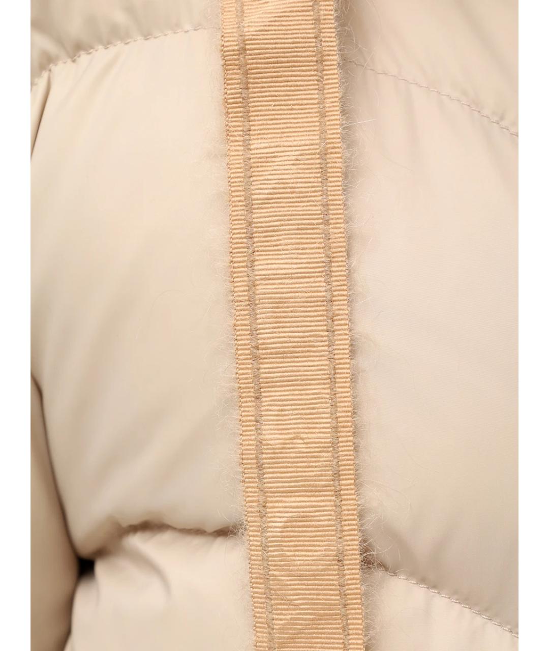 KHRISJOY Бежевый полиамидовый пуховик, фото 6