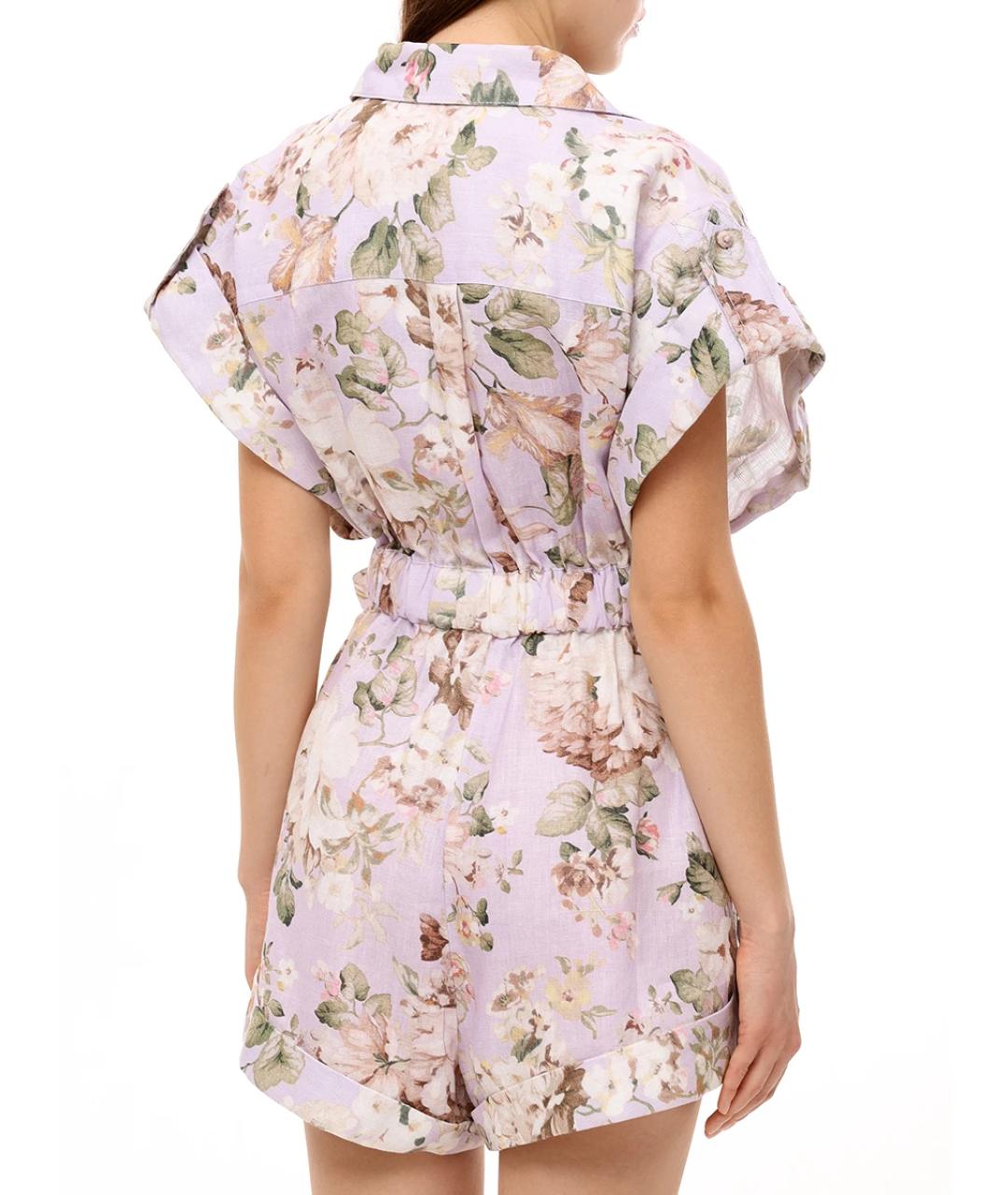 ZIMMERMANN Мульти льняной комбинезон, фото 3