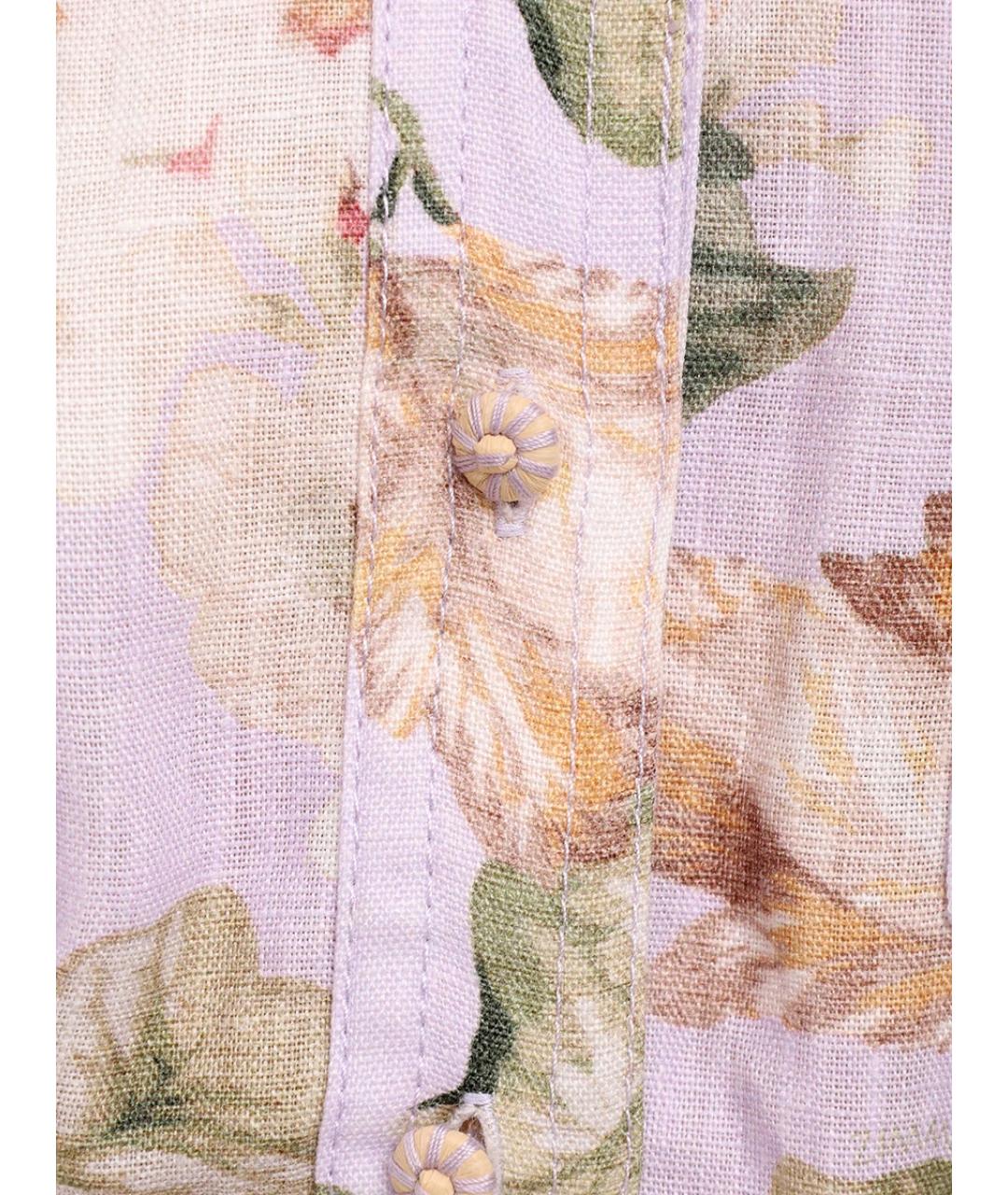 ZIMMERMANN Мульти льняной комбинезон, фото 5