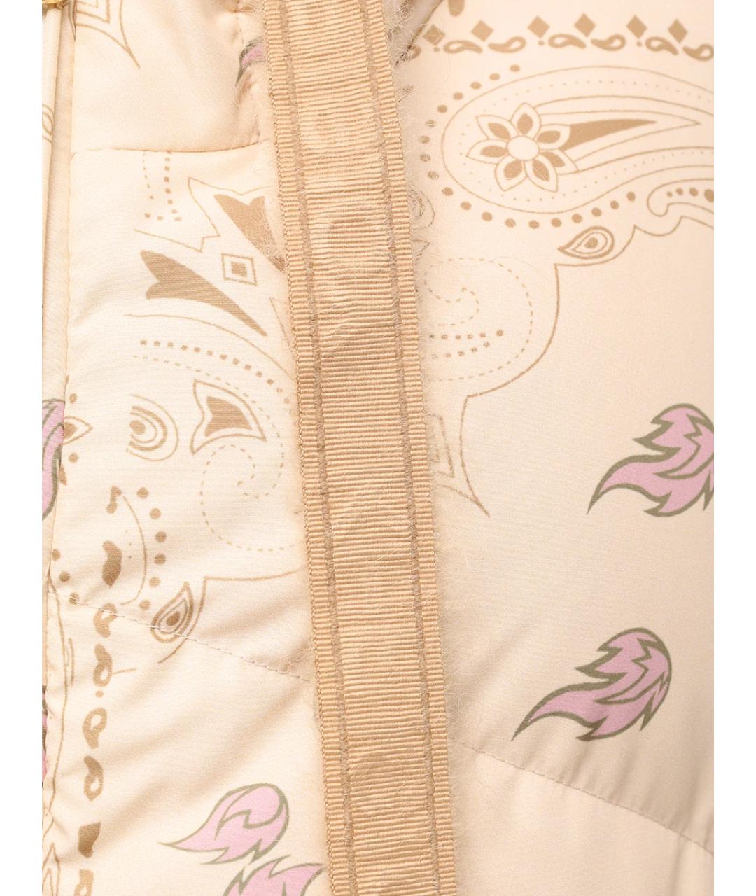 KHRISJOY Бежевый полиамидовый пуховик, фото 6