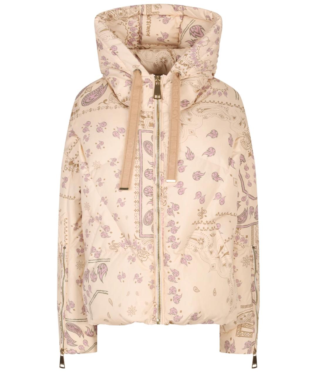 KHRISJOY Бежевый полиамидовый пуховик, фото 1