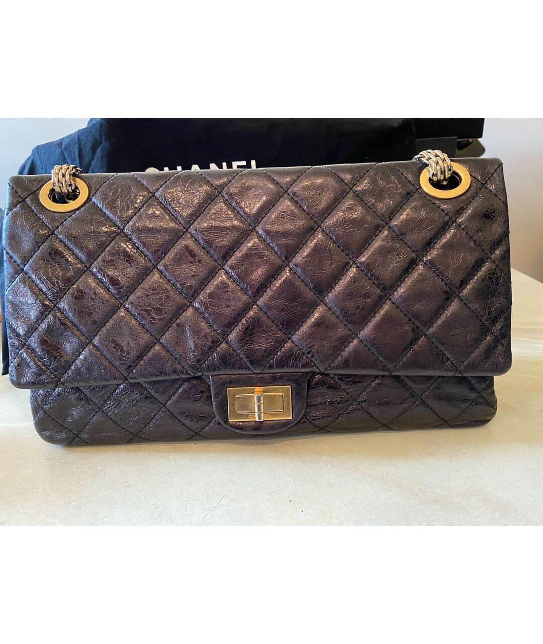 CHANEL PRE-OWNED Кожаная сумка тоут, фото 9