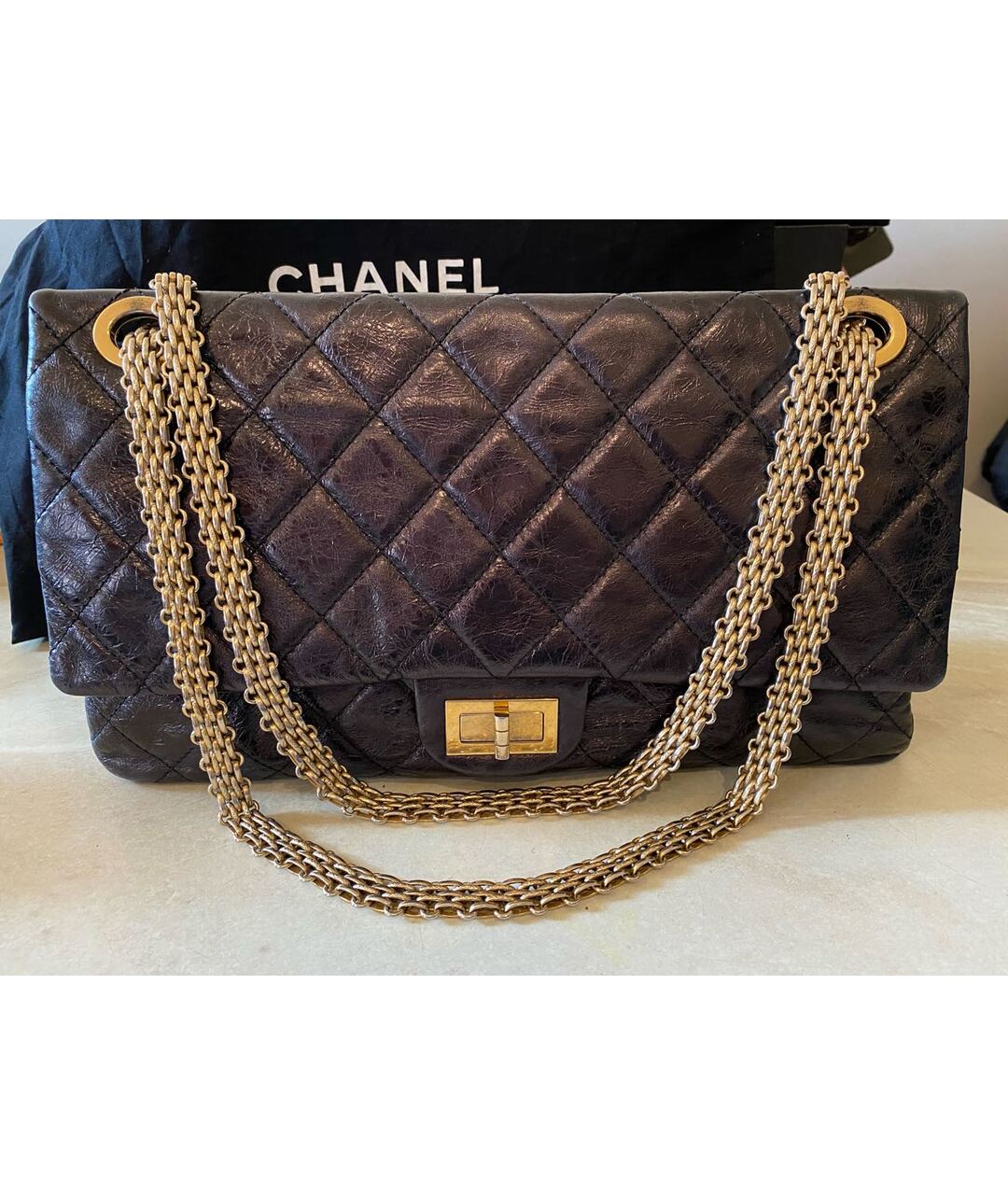 CHANEL PRE-OWNED Кожаная сумка тоут, фото 2