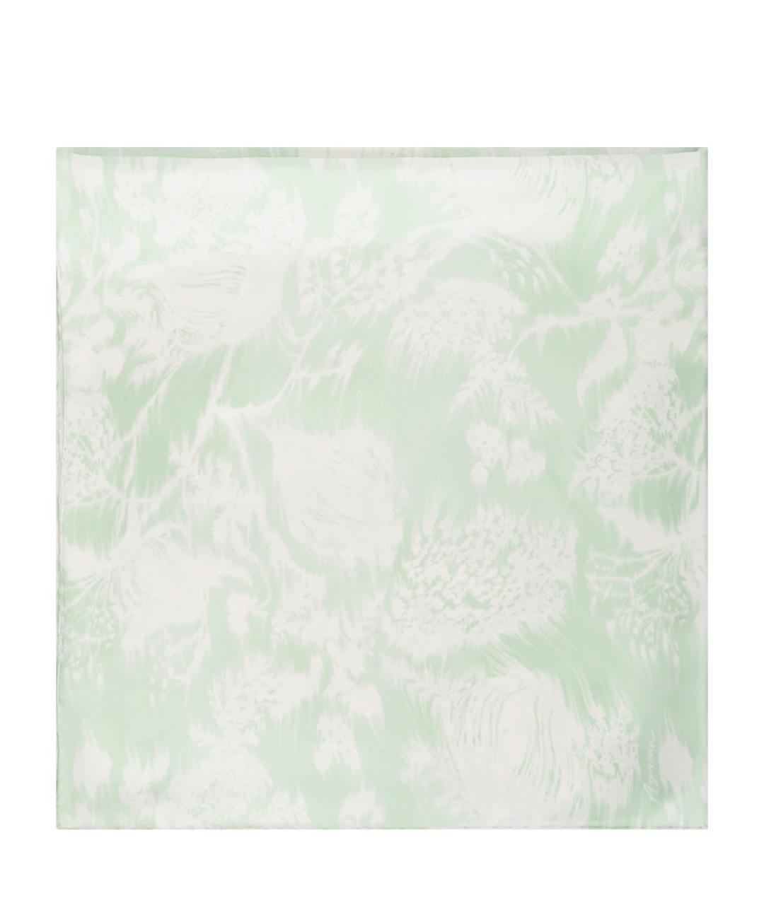 AGNONA Белый шелковый платок, фото 1