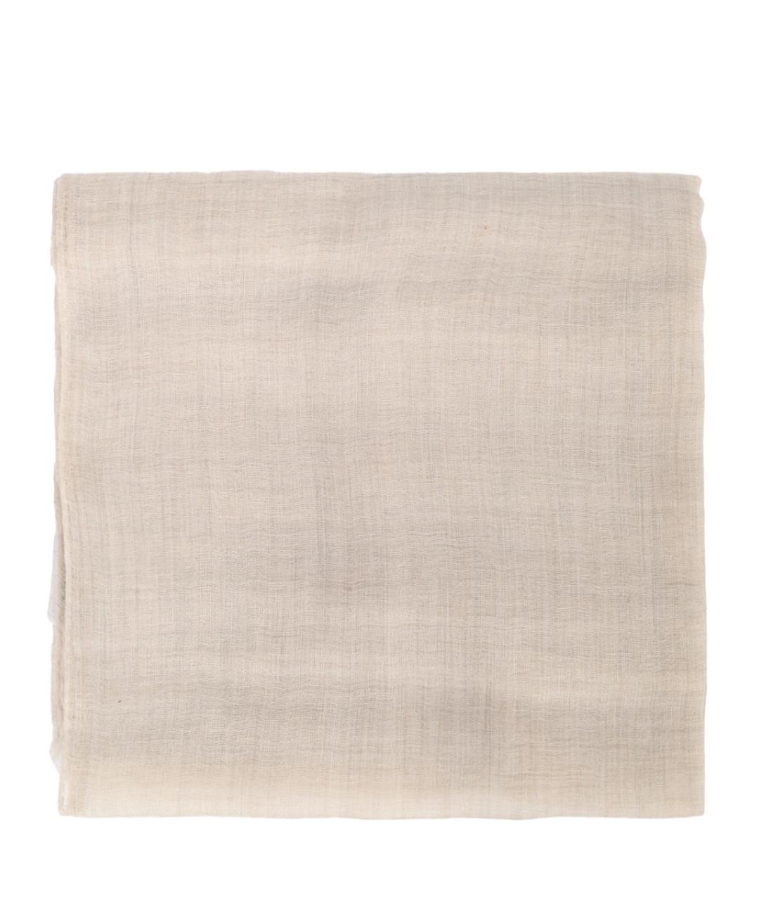 AGNONA Бежевый кашемировый шарф, фото 1