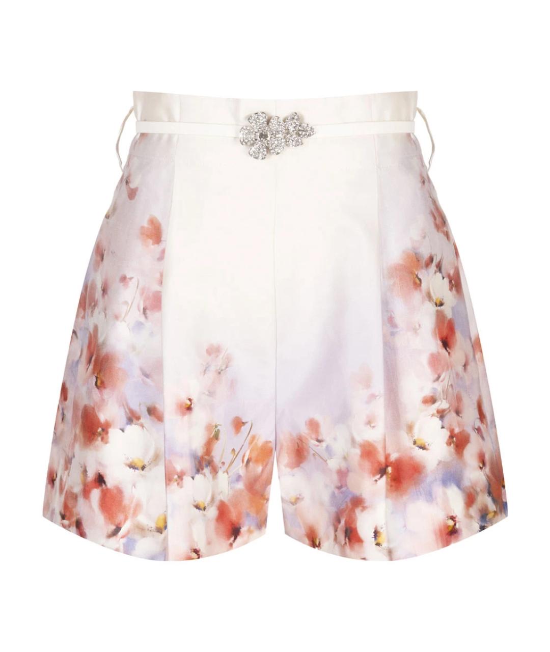 ZIMMERMANN Мульти шелковые шорты, фото 1