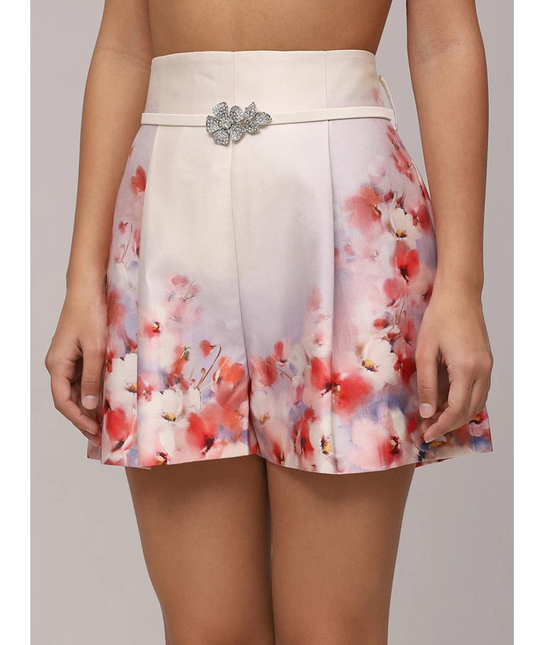 ZIMMERMANN Мульти шелковые шорты, фото 4
