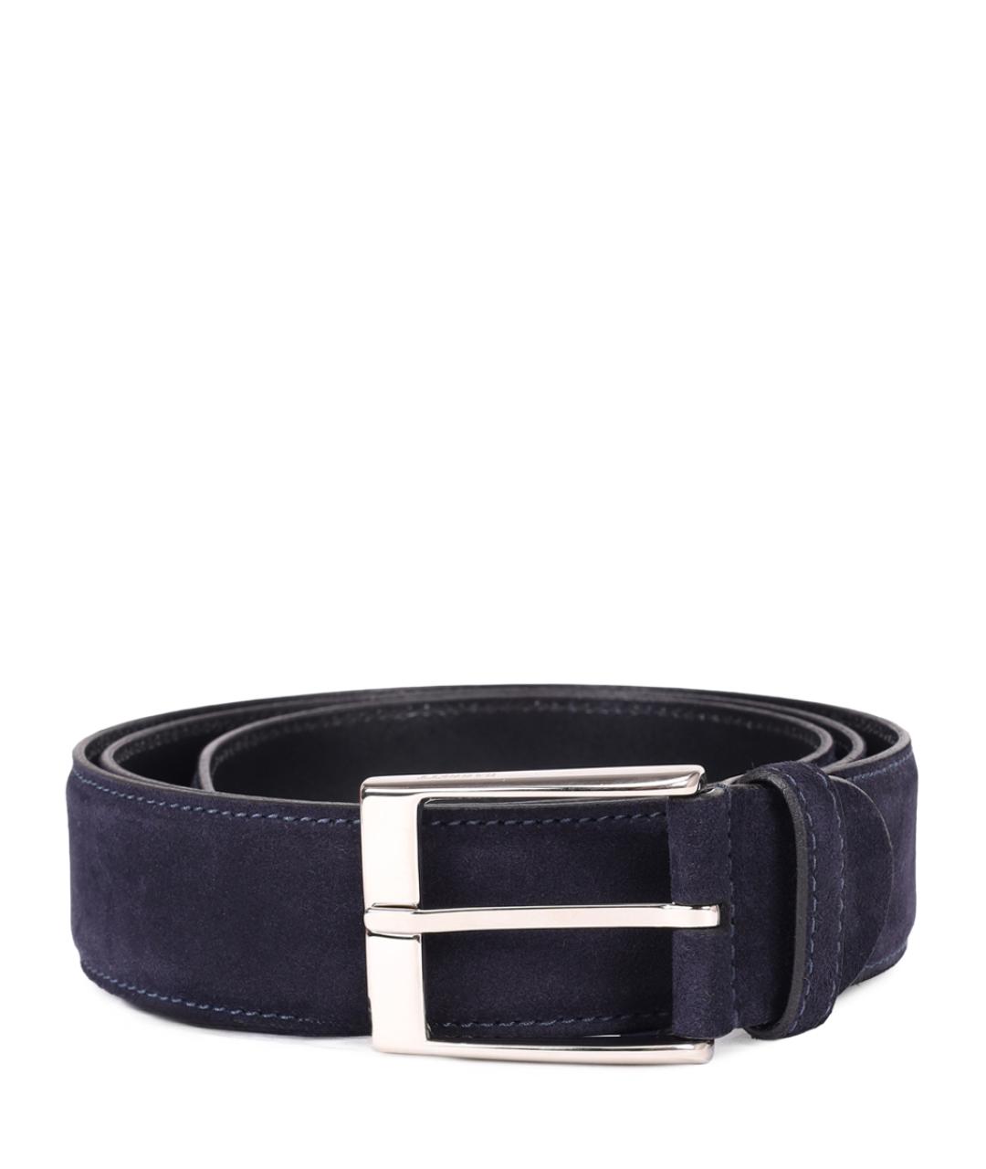 BARRETT Синий замшевый ремень, фото 1