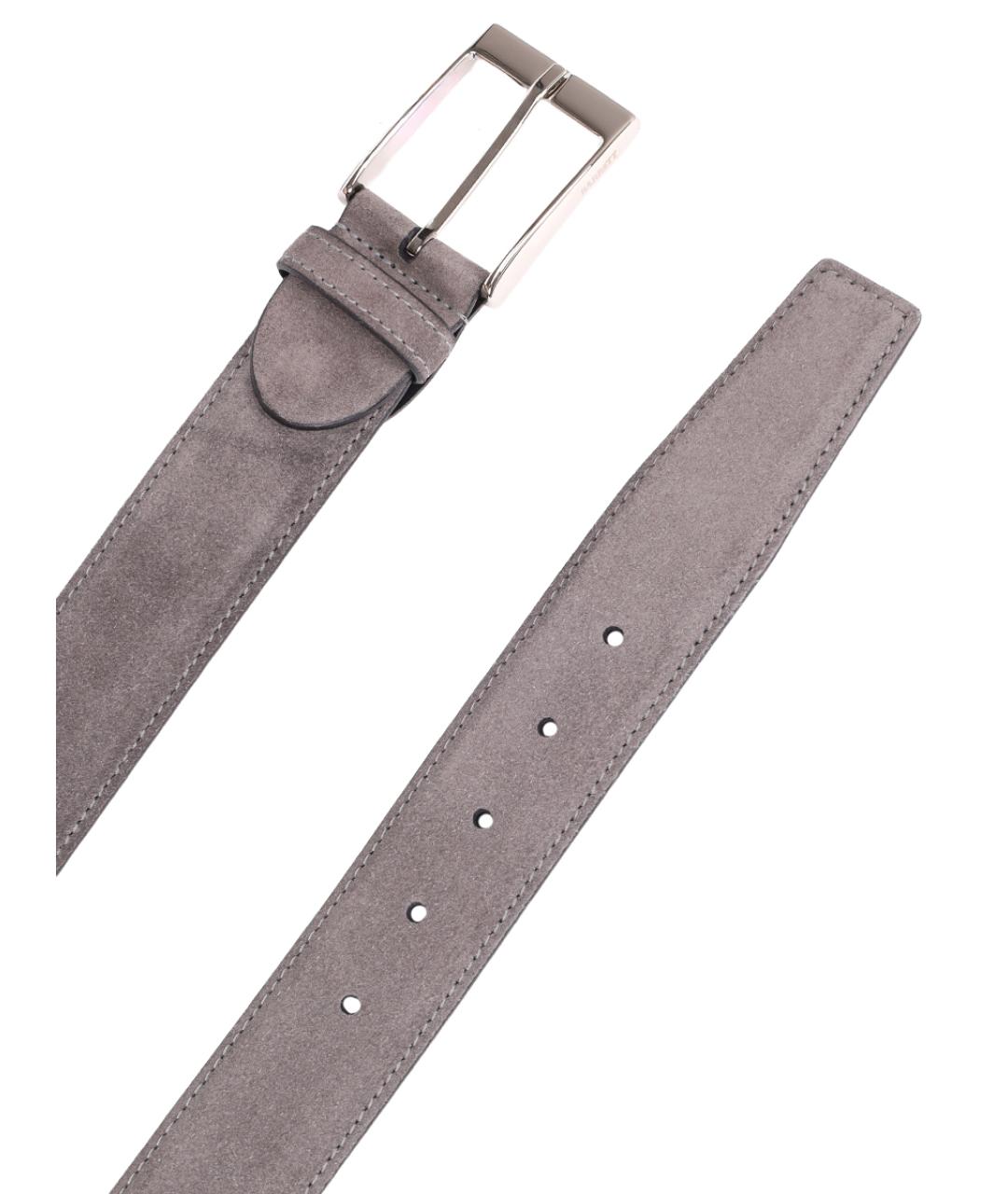 BARRETT Серый замшевый ремень, фото 3