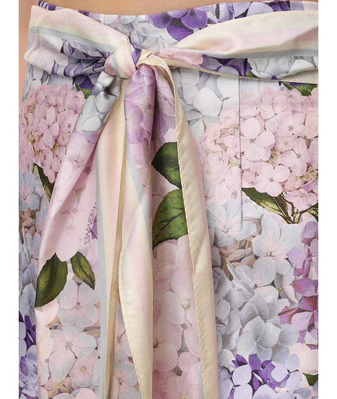 ZIMMERMANN Мульти шелковые шорты, фото 5