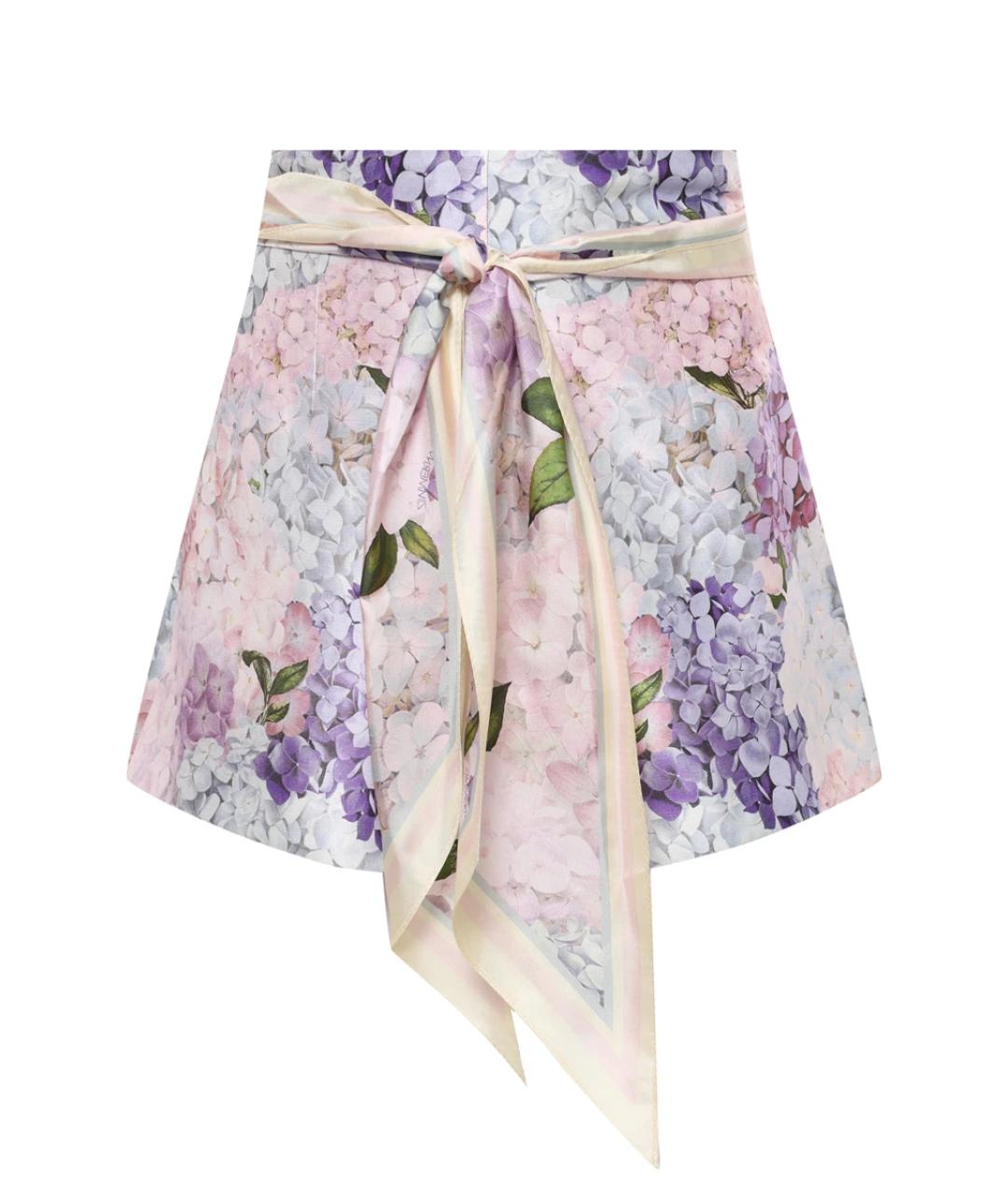 ZIMMERMANN Мульти шелковые шорты, фото 1