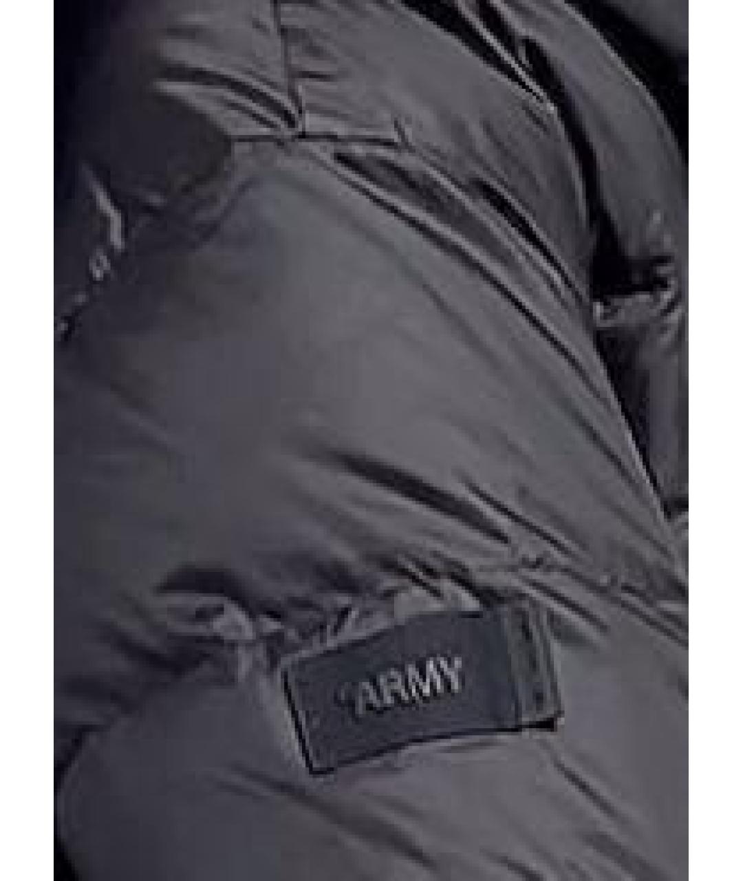 YVES SALOMON Черный полиэстеровый пуховик, фото 3