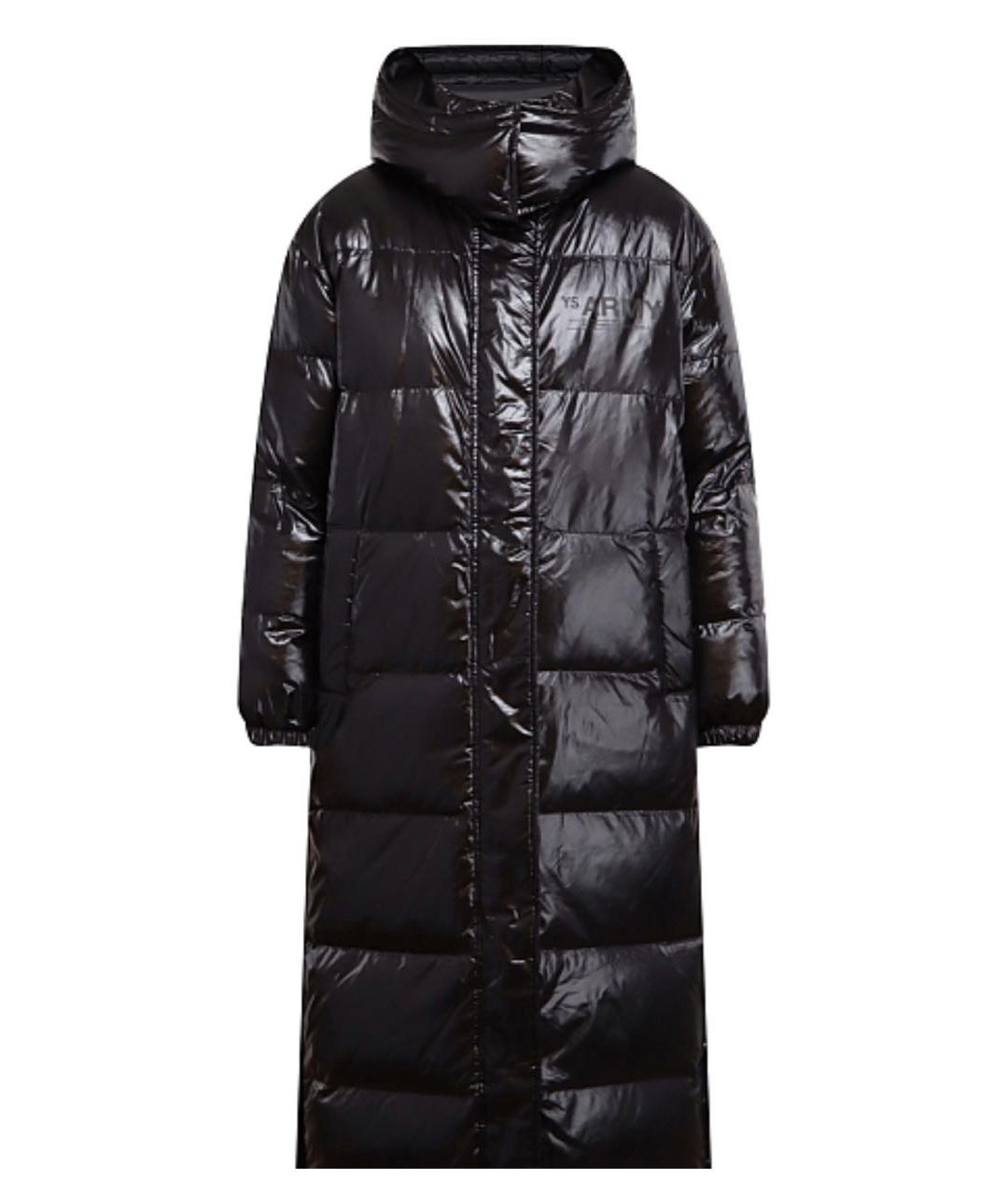 YVES SALOMON Черный полиэстеровый пуховик, фото 1