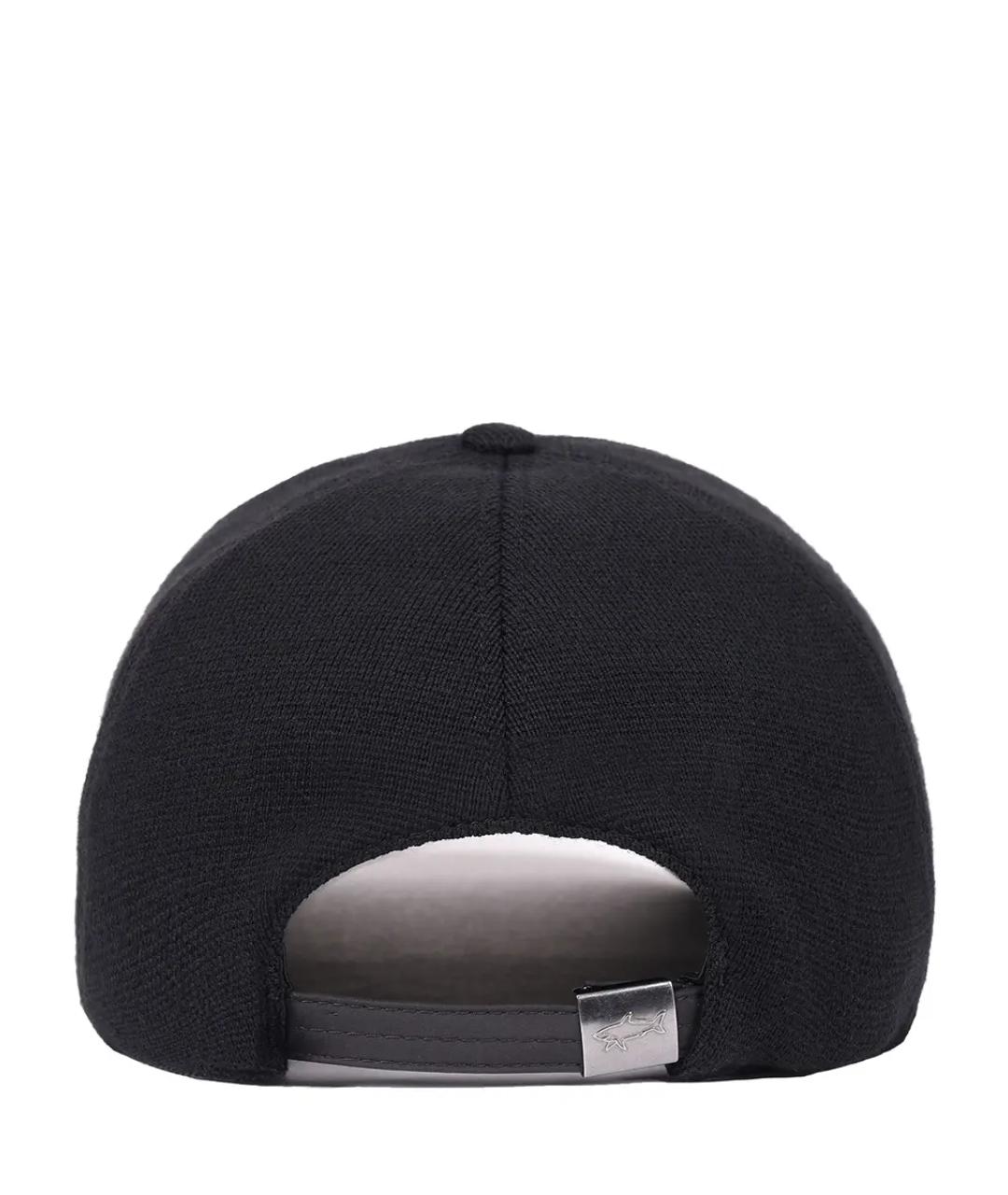PAUL & SHARK Черная шерстяная кепка/бейсболка, фото 2