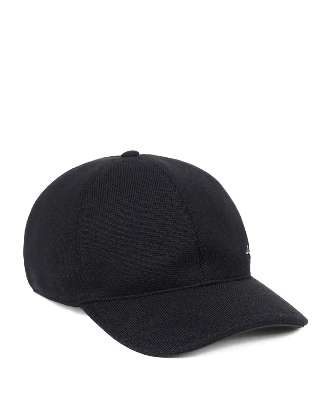 PAUL & SHARK Черная шерстяная кепка/бейсболка, фото 1