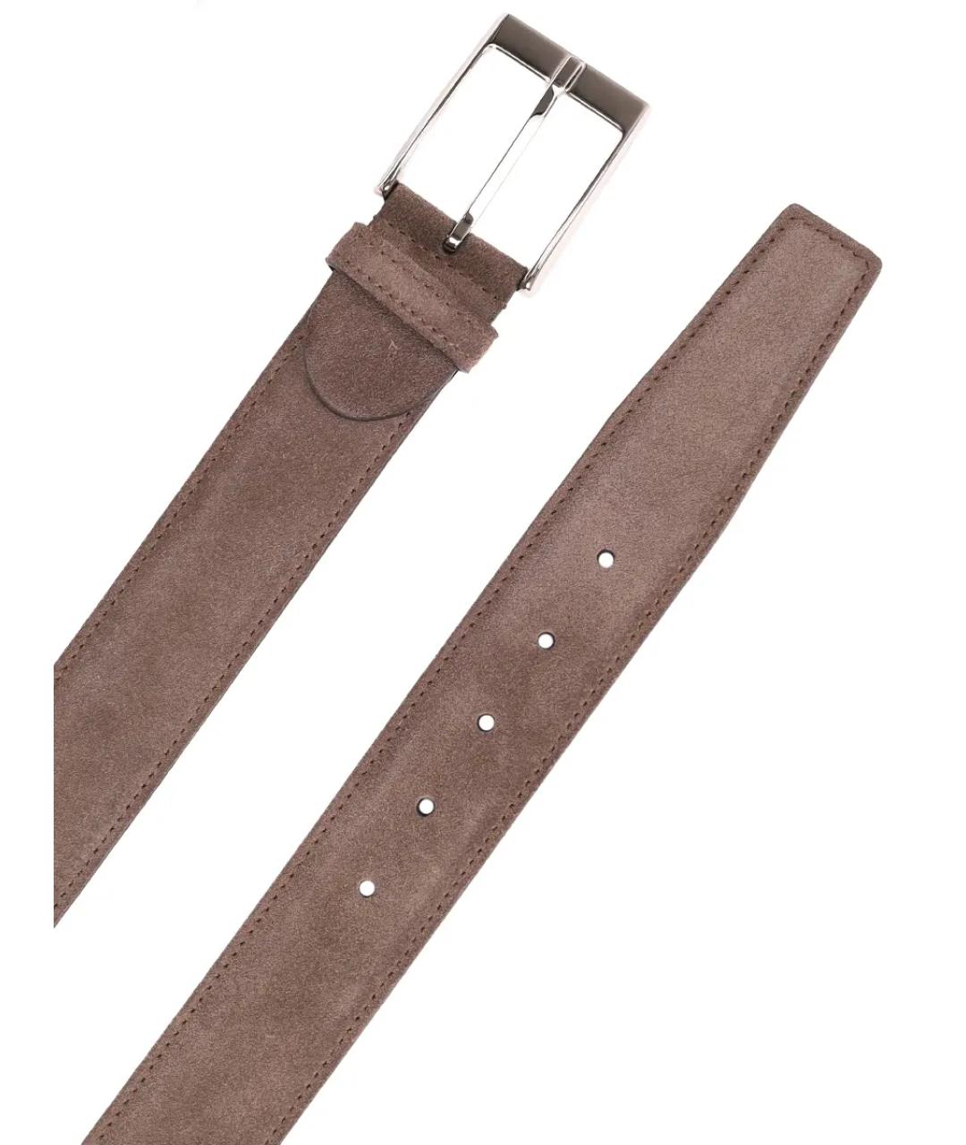 BARRETT Бежевый замшевый ремень, фото 3