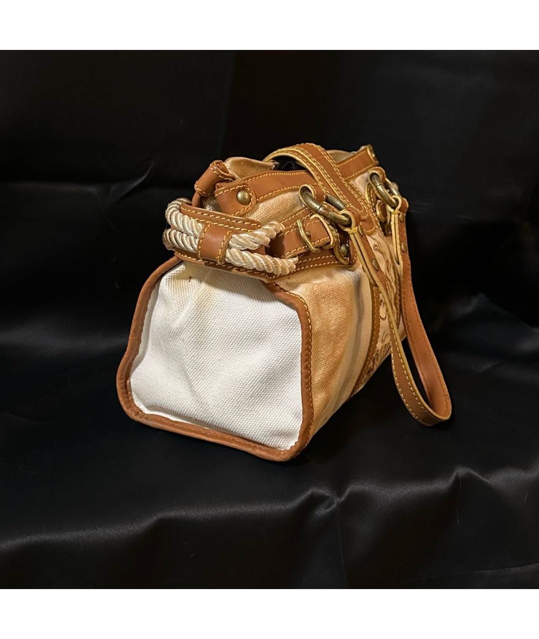 ROBERTO CAVALLI Коричневая сумка с короткими ручками, фото 2