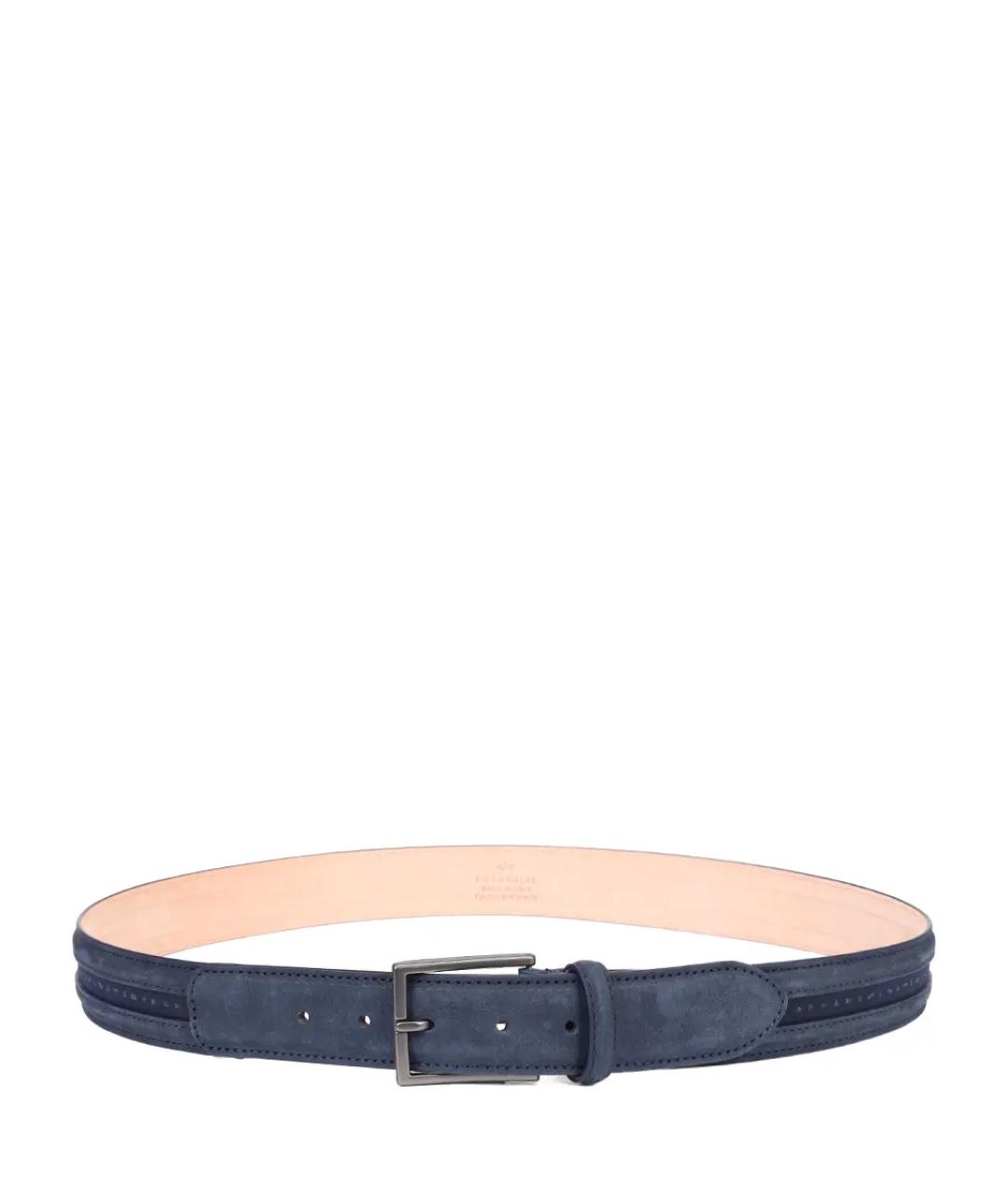 PAUL & SHARK Синий кожаный ремень, фото 2