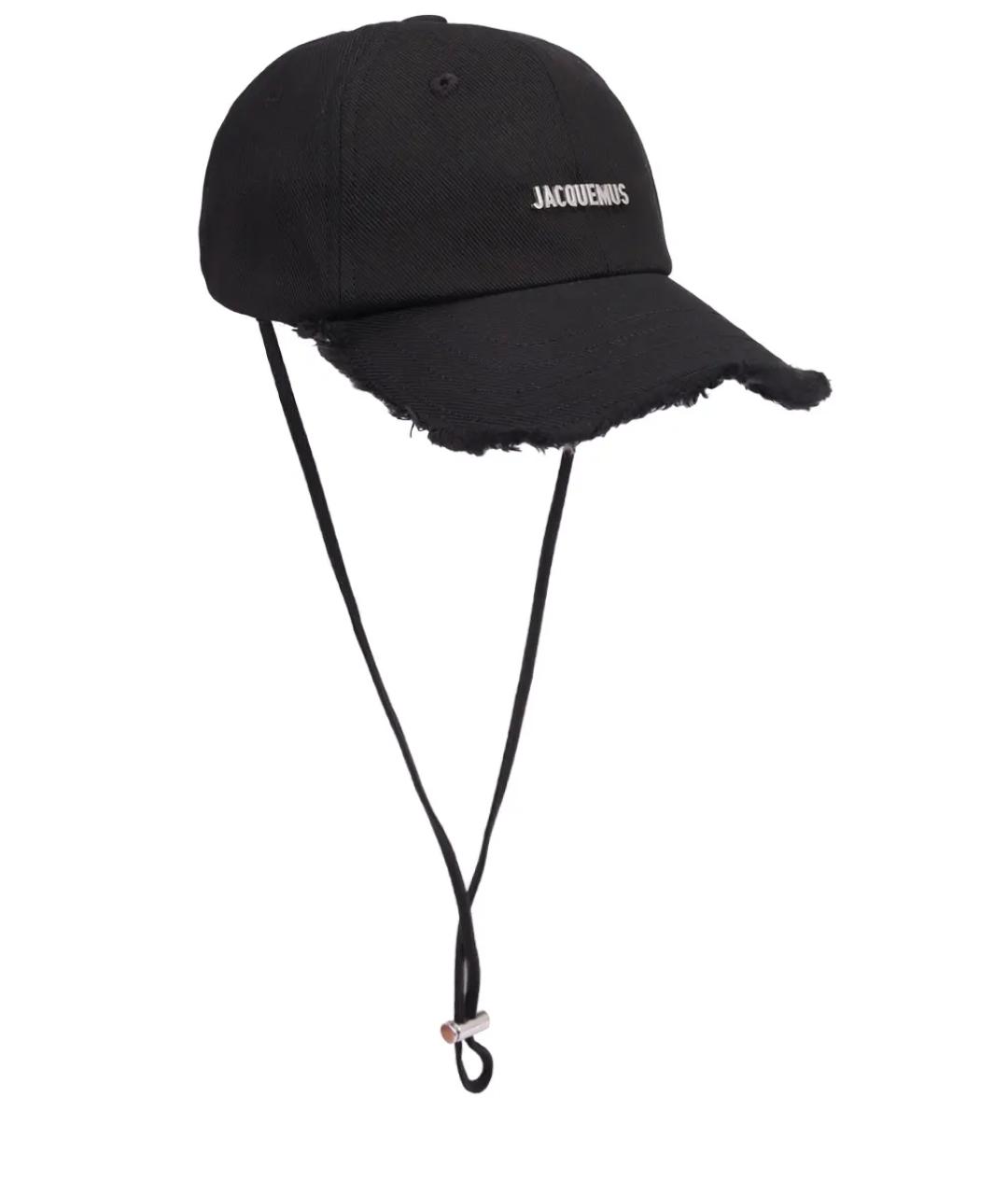 JACQUEMUS Черная хлопковая кепка, фото 1