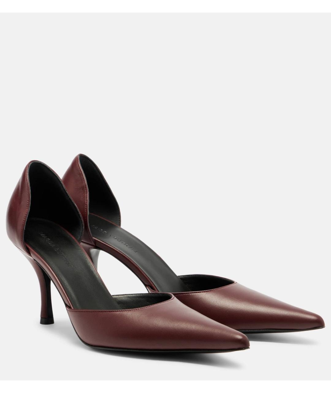 MAGDA BUTRYM Бордовые кожаные туфли, фото 3