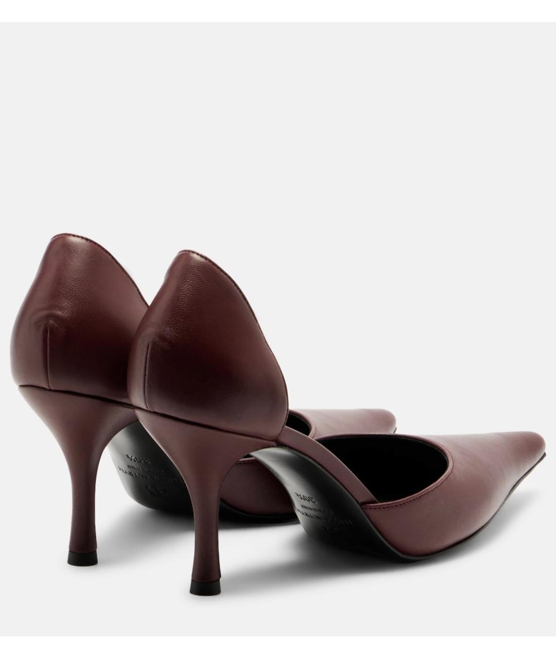 MAGDA BUTRYM Бордовые кожаные туфли, фото 4