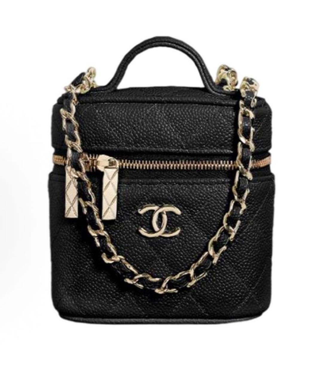 CHANEL Черная кожаная сумка через плечо, фото 9
