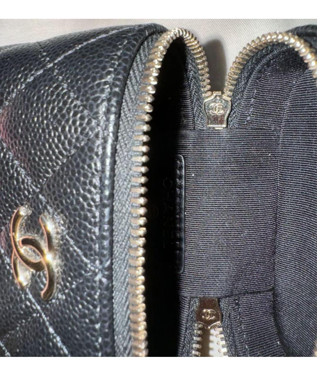 CHANEL Черная кожаная сумка через плечо, фото 8