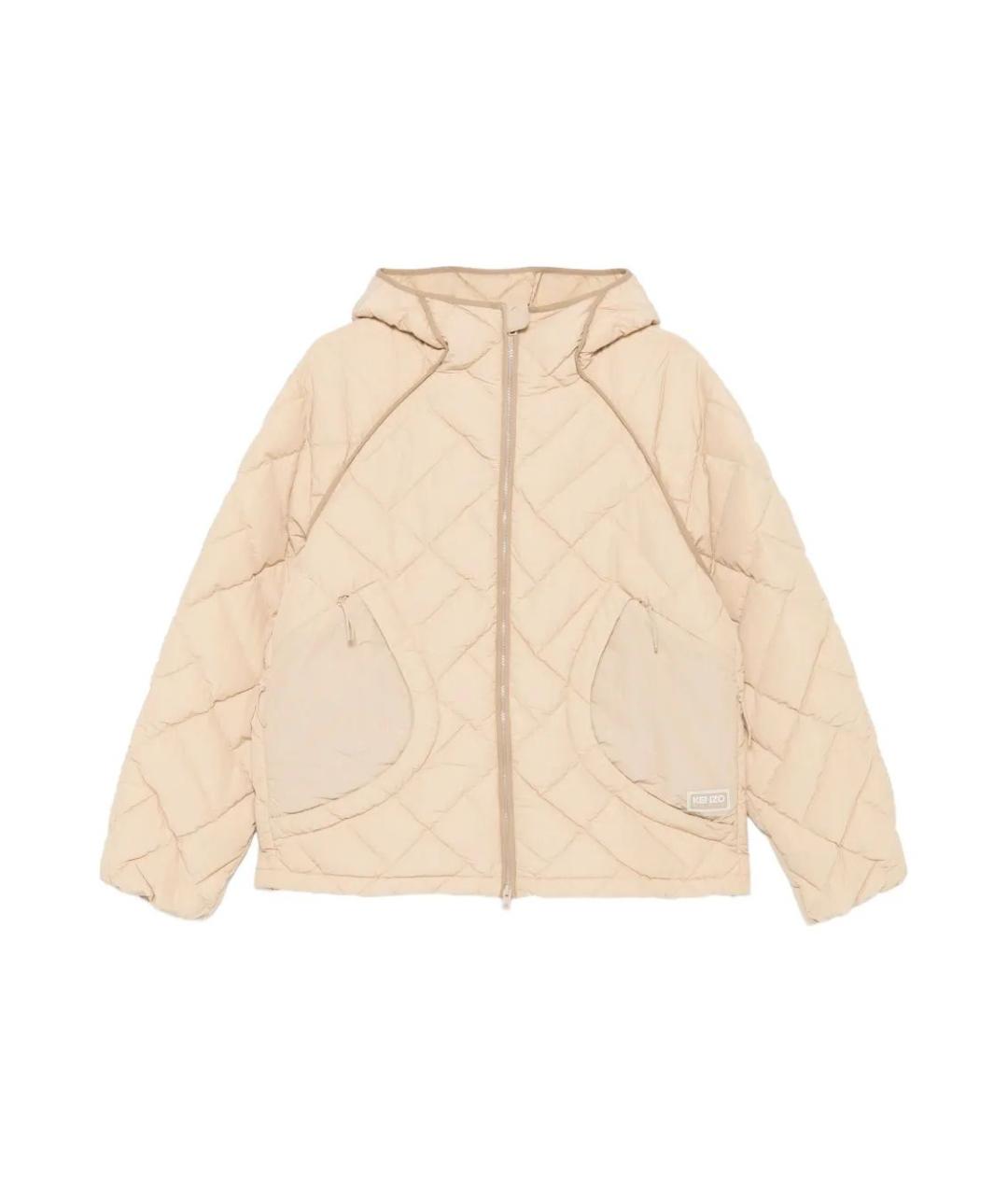 KENZO Бежевая полиамидовая куртка, фото 1