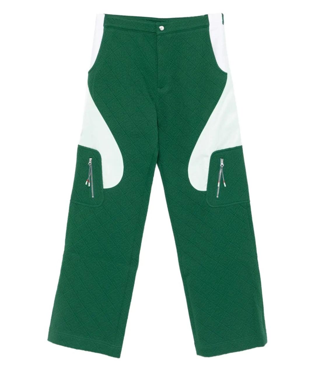 CASABLANCA Зеленые полиэстеровые повседневные брюки, фото 1