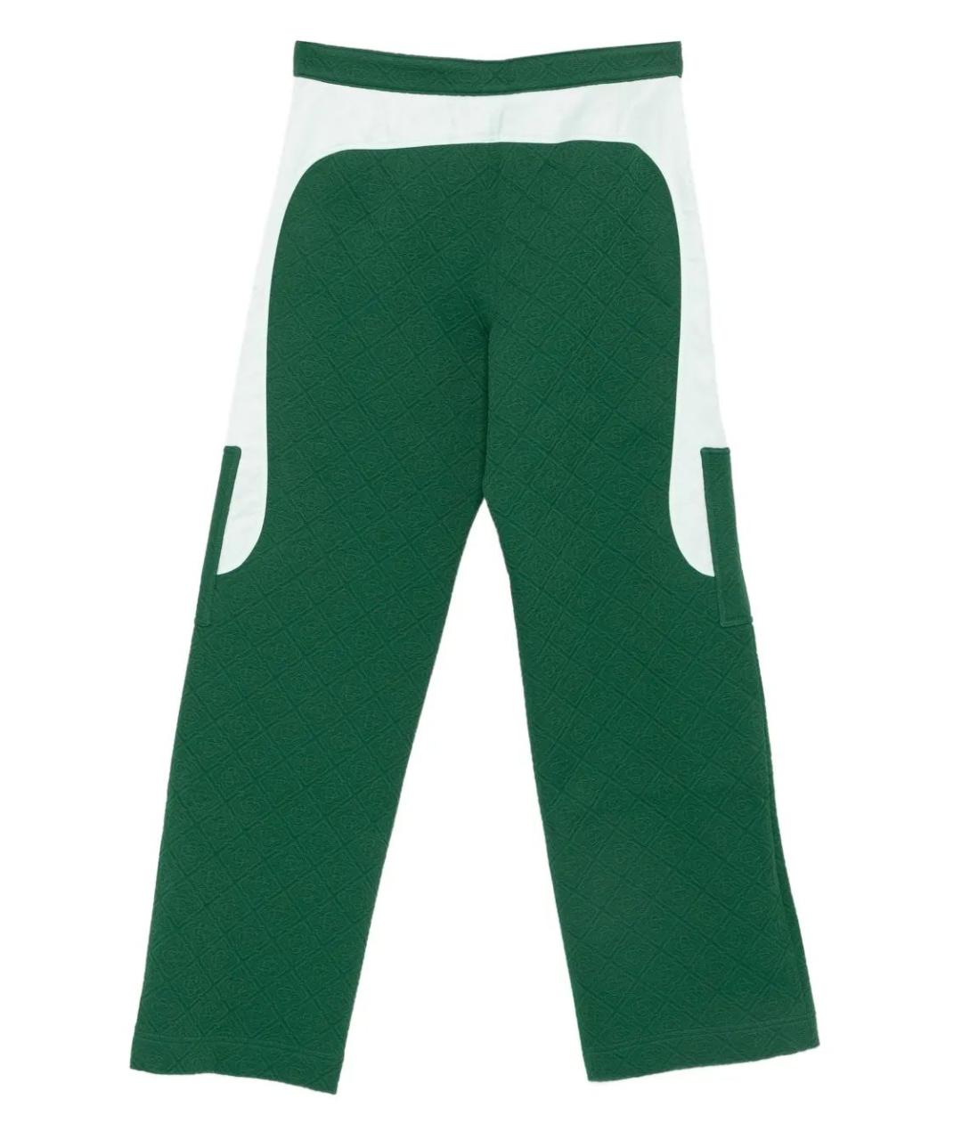 CASABLANCA Зеленые полиэстеровые повседневные брюки, фото 2