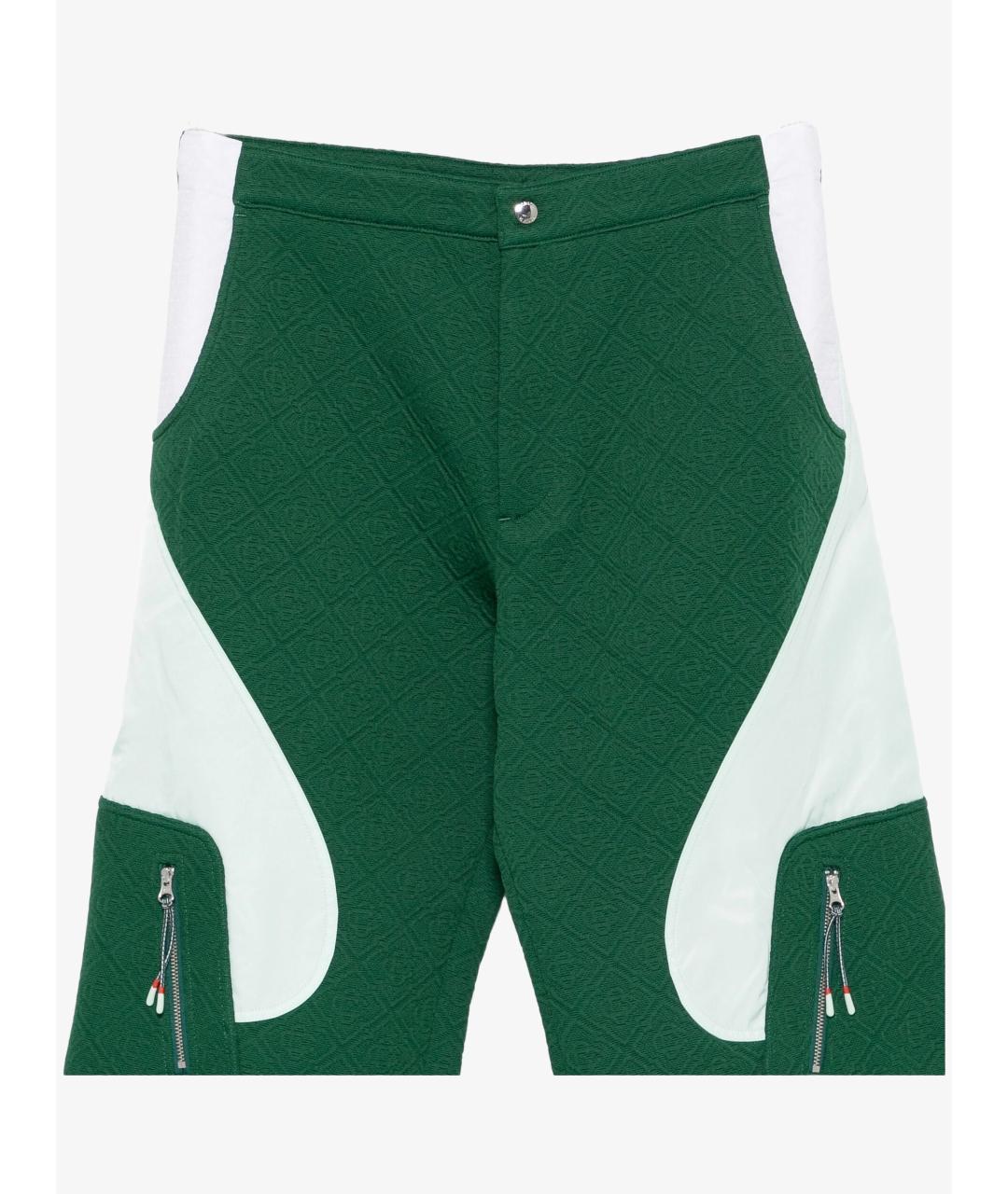 CASABLANCA Зеленые полиэстеровые повседневные брюки, фото 3