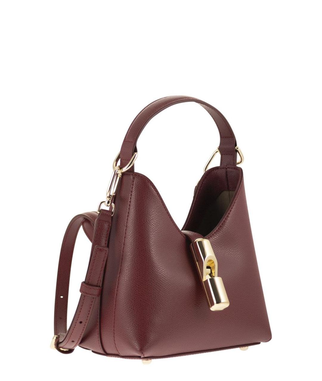 FURLA Красная кожаная сумка через плечо, фото 4