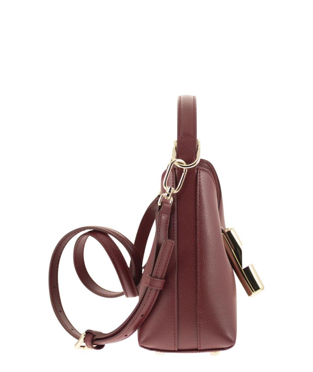 FURLA Красная кожаная сумка через плечо, фото 3