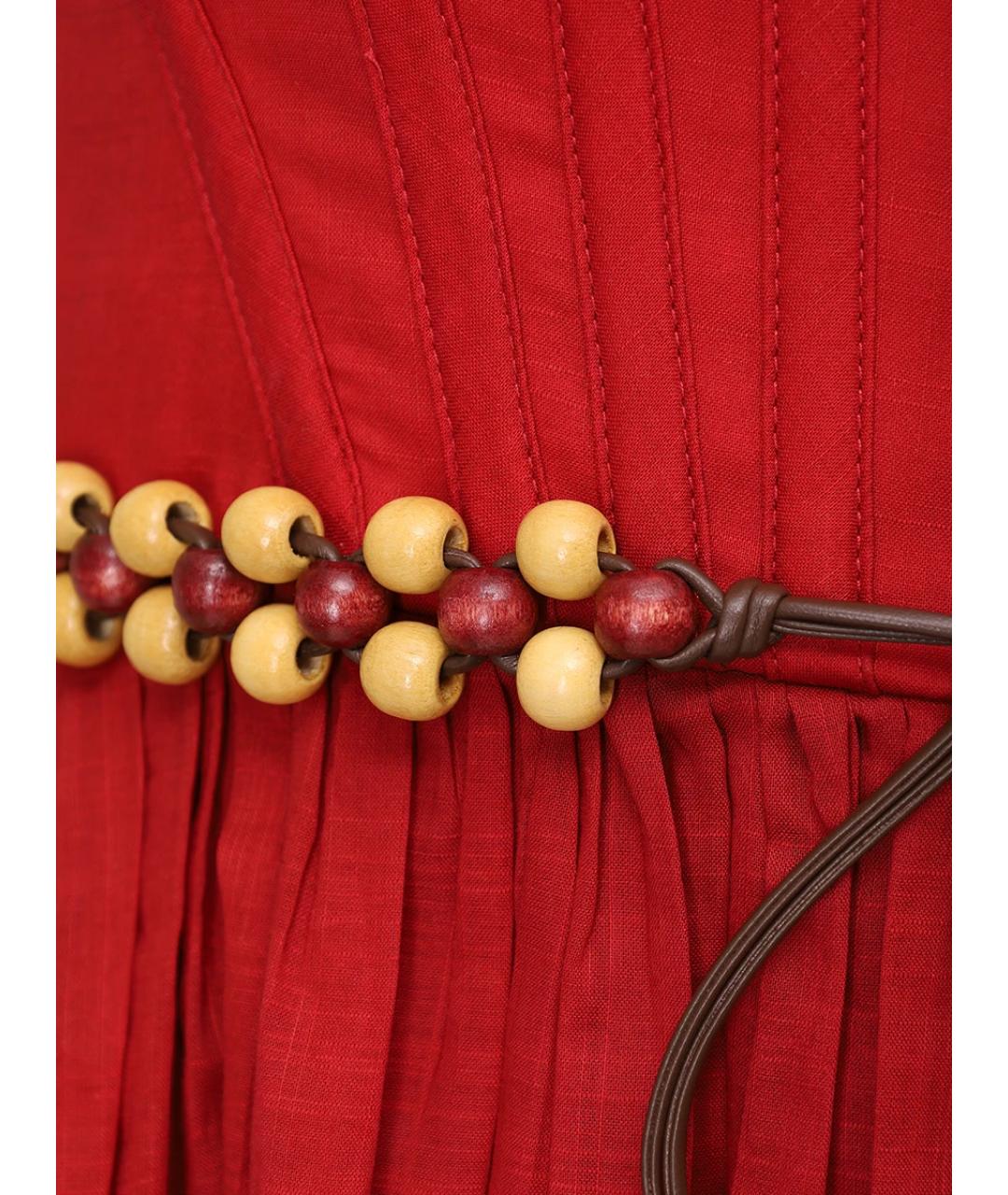 ZIMMERMANN Красный хлопковый сарафан, фото 6